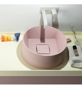  Relax Design Inside Out Umywalka stawiana ∅42 z korkiem flesh pink matt INSIDECLX15MATT