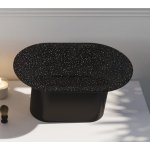  Relax Design Shell Series Umywalka stawiana 60x40 z korkiem black glossy/black quartz SHELLSERIESLX05GLOSSYBLACKQUARTZ