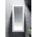 Relax Design Icon Wanna wolnostojąca 180x80 z hydromasażem i korkiem white matt ICON180LX01MATT