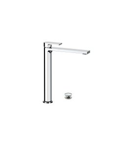 Remer Academy Bateria umywalkowa z korkiem klik-klak wysoka Chrom AY10LXL
