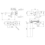 Remer Academy Bateria umywalkowa podtynkowa 213 mm Chrom AY15PL