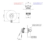 Remer Atelier Bateria natryskowa podtynkowa Brushed Gold AL30LBG