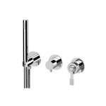 Remer Atelier Bateria natryskowa podtynkowa z zestawem natryskowym 2-drożna - element zewnętrzny Chrom AL97D2PWB