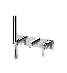 Remer Atelier Bateria natryskowa podtynkowa z zestawem natryskowym 3-drożna - element zewnętrzny Chrom AL97D3WB