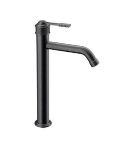 Remer Atelier Bateria umywalkowa wysoka jednouchwytowa bez korka Brushed Black Chrome AL11LXLCFP