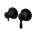 Remer Atelier Bateria wannowo-natryskowa podtynkowa 3-drożna - element zewnętrzny Matt Black AL93ZPWBNO