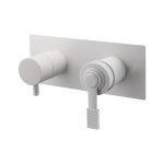 Remer Atelier Bateria wannowo-natryskowa podtynkowa 2-drożna - element zewnętrzny Matt White AL92ZWBBO