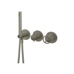 Remer Chrono Bateria natryskowa podtynkowa z zestawem natryskowym 3-drożna - element zewnętrzny Visual Inox CH97D3PWBXV