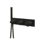 Remer Chrono Bateria natryskowa podtynkowa z zestawem natryskowym 3-drożna - element zewnętrzny Matt Black CH97D3WBNO 