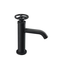 Remer Chrono Bateria umywalkowa jednouchwytowa bez korka Matt Black CH12NO