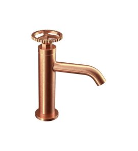 Remer Chrono Bateria umywalkowa jednouchwytowa bez korka Brushed Copper CH12RP