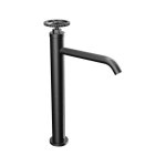 Remer Chrono Bateria umywalkowa jednouchwytowa wysoka bez korka Brushed Black Chrome CH11LXLCFP