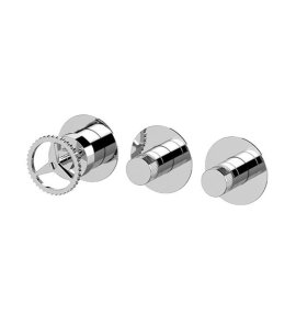 Remer Chrono Bateria wannowo-natryskowa podtynkowa 2-drożna - element zewnętrzny Chrom CH98D2PWB