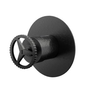 Remer Chrono Bateria wannowo-natryskowa podtynkowa Brushed Black Chrome CH30LCFP