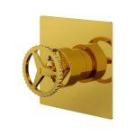 Remer Chrono Bateria wannowo-natryskowa podtynkowa Shiny Gold CH30QDO