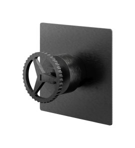 Remer Chrono Bateria wannowo-natryskowa podtynkowa Brushed Black Chrome CH30QCFP