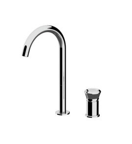 Remer Element Bateria umywalkowa 2-otworowa wysoka bez korka Chrom ET57L