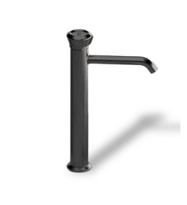 Remer Element Bateria umywalkowa wysoka jednouchwytowa bez korka Brushed Black Chrome ET11LXLCFP