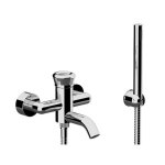 Remer Element Bateria wannowo-natryskowa ścienna z zestawem natryskowym Chrom ET02