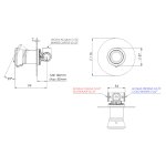 Remer Element Bateria wannowo-natryskowa podtynkowa - element zewnętrzny Matt Black ET30LNO