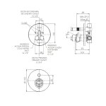 Remer Element Bateria wannowo-natryskowa podtynkowa 2-drożna - element zewnętrzny Chrom ET09HL