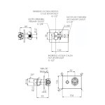 Remer Element Bateria wannowo-natryskowa podtynkowa 2-drożna - element zewnętrzny Chrom ET09HRG