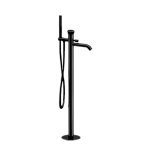 Remer Element Bateria wannowo-natryskowa wolnostojąca z zestawem natryskowym Brushed Black Chrome ET08CFP