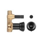 Remer Element Bateria wannowo-natryskowa podtynkowa 2-drożna - element zewnętrzny Matt Black ET09HLNO