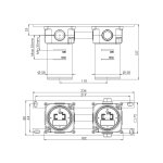 Remer Element podtynkowy baterii wannowo-natryskowej 2-drożnej  WBOX92Z