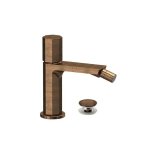 Remer Ottagono Bateria bidetowa jednouchwytowa z korkiem klik-klak Oil Bronze ON20CCBR