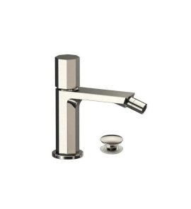 Remer Ottagono Bateria bidetowa jednouchwytowa z korkiem klik-klak Visual Inox ON20CCXV