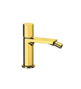 Remer Ottagono Bateria bidetowa jednouchwytowa bez korka Brushed Gold ON20BG