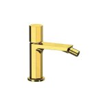 Remer Ottagono Bateria bidetowa jednouchwytowa bez korka Brushed Gold ON20BG