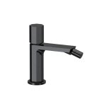 Remer Ottagono Bateria bidetowa jednouchwytowa bez korka Brushed Black Chrome ON20CFP