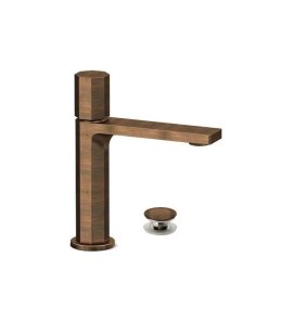 Remer Ottagono Bateria umywalkowa z korkiem klik-klak Oil Bronze ON10CCBR