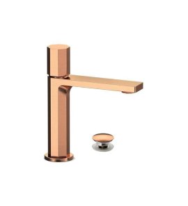 Remer Ottagono Bateria umywalkowa z korkiem klik-klak Brushed Copper ON10CCRP