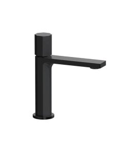 Remer Ottagono Bateria umywalkowa bez korka Matt Black ON12NO