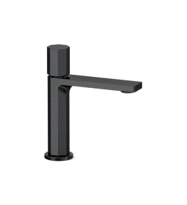Remer Ottagono Bateria umywalkowa bez korka Brushed Black Chrome ON12CFP