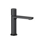 Remer Ottagono Bateria umywalkowa bez korka Brushed Black Chrome ON12CFP