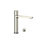Remer Ottagono Bateria umywalkowa z korkiem klik-klak Visual Inox ON10ACCXV