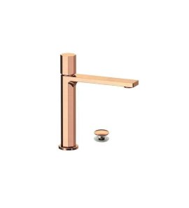 Remer Ottagono Bateria umywalkowa z korkiem klik-klak Brushed Copper ON10ACCRP