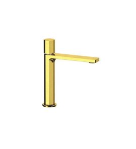 Remer Ottagono Bateria umywalkowa bez korka Brushed Gold ON12ABG