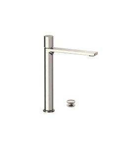 Remer Ottagono Bateria umywalkowa wysoka z korkiem klik-klak Visual Inox ON10LXLXV