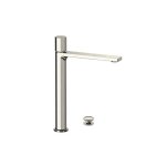 Remer Ottagono Bateria umywalkowa wysoka z korkiem klik-klak Visual Inox ON10LXLXV