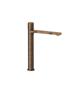 Remer Ottagono Bateria umywalkowa wysoka bez korka Oil Bronze ON11LXLBR