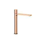 Remer Ottagono Bateria umywalkowa wysoka bez korka Brushed Copper ON11LXLRP