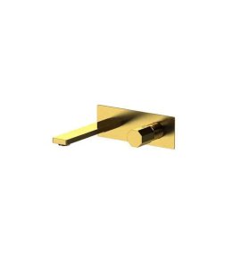 Remer Ottagono Bateria umywalkowa jednouchwytowa 205 mm podtynkowa Brushed Gold ON15WBBG
