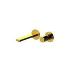 Remer Ottagono Bateria umywalkowa jednouchwytowa 205 mm podtynkowa - element zewnętrzny Shiny Gold ON15PWBDO