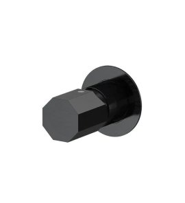 Remer Ottagono Bateria wannowo-natryskowa podtynkowa Brushed Black Chrome ON30LCFP