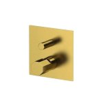 Remer Ottagono Bateria wannowo-natryskowa podtynkowa 2-drożna Brushed Gold ON09HLBG